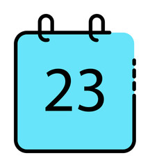 Aufkleber - Calendar, sport, time icon. Element of color sport icon. Premium quality graphic design icon. Signs and symbols collection icon for websites, web design, mobile app