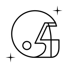 Poster - American football, sport icon. Element of sport thin line icon