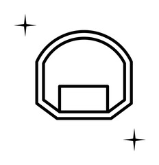 Aufkleber - Basketball, sport icon. Element of sport thin line icon