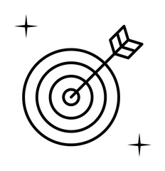Aufkleber - Darts, sport icon. Element of sport thin line icon