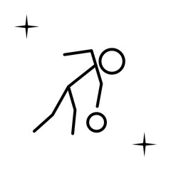 Poster - Bowling, sport icon. Element of sport thin line icon