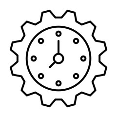 Poster - time is money icon. Element of sturt up icon for mobile concept and web apps. Thin line time is money icon can be used for web and mobile