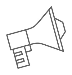 Aufkleber - Megaphone icon. Element of swimming poll thin line icon