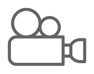 Aufkleber - Antique Cinema Camera icon. Element of theatre icon. Thin line icon for website design and development, app development. Premium icon