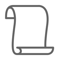 Poster - Old manuscripts icon. Element of theatre icon. Thin line icon for website design and development, app development. Premium icon