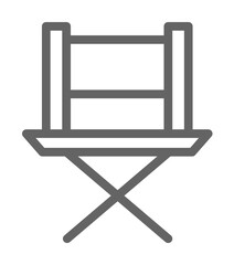 Aufkleber - Director chair, theatre icon. Element of theatre icon. Thin line icon for website design and development, app development. Premium icon