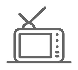 Aufkleber - Old television icon. Element of theatre icon. Thin line icon for website design and development, app development. Premium icon