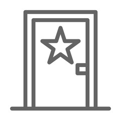 Poster - Backstage, theatre icon. Element of theatre icon. Thin line icon for website design and development, app development. Premium icon
