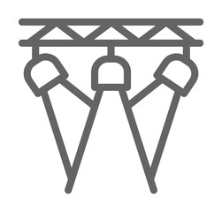 Poster - Spotlights, theatre icon. Element of theatre icon. Thin line icon for website design and development, app development. Premium icon