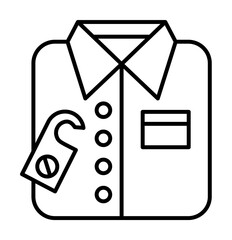 Poster - Shirt, travel, hotel icon. Simple line, outline elements of tourism for ui and ux, website or mobile application