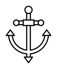 Aufkleber - Anchor, travel, sea icon. Simple line, outline elements of tourism for ui and ux, website or mobile application