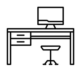 Aufkleber - Workplace, work table icon. Element of workplace icon