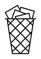 Aufkleber - Workplace, bin icon. Element of workplace icon