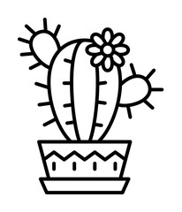 Poster - Workplace, cactus icon. Element of workplace icon