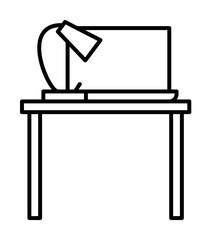 Aufkleber - Workplace, work table icon. Element of workplace icon