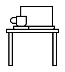 Aufkleber - Workplace, work table icon. Element of workplace icon