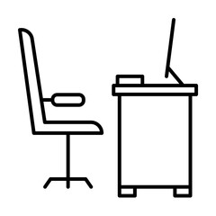 Aufkleber - Workplace, desk icon. Element of workplace icon