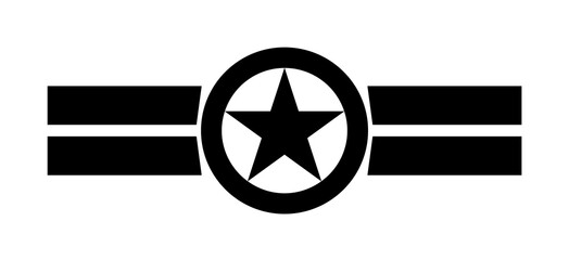 Poster - star in a circle icon. Element of military for mobile concept and web apps. Detailed star in a circle icon can be used for web and mobile. Premium icon