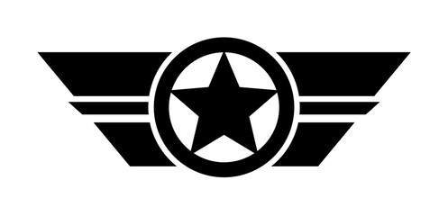 Poster - star in a circle icon. Element of military for mobile concept and web apps. Detailed star in a circle icon can be used for web and mobile. Premium icon
