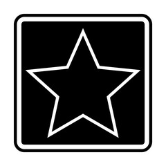 Poster - star in a square icon. Element of military for mobile concept and web apps. Detailed star in a square icon can be used for web and mobile. Premium icon