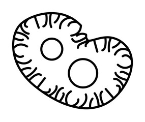 Aufkleber - microorganisms icon. element of microorganisms icon for mobile concept and web apps. thin line micro