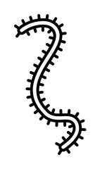 Poster - microbe icon. Element of microorganisms icon for mobile concept and web apps. Thin line microbe icon can be used for web and mobile