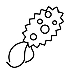 Aufkleber - virus icon. element of microorganisms icon for mobile concept and web apps. thin line virus icon can