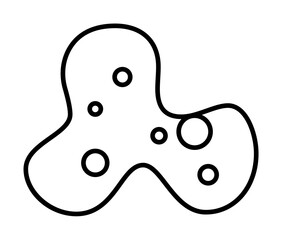 Aufkleber - bacterium icon. element of microorganisms icon for mobile concept and web apps. thin line bacterium 
