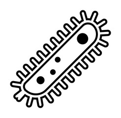 Poster - microbe icon. Element of microorganisms icon for mobile concept and web apps. Thin line microbe icon can be used for web and mobile