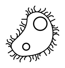 Aufkleber - virus icon. element of microorganisms icon for mobile concept and web apps. thin line virus icon can
