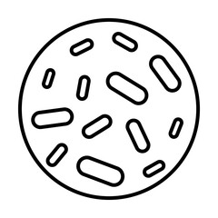 Aufkleber - microorganisms icon. element of microorganisms icon for mobile concept and web apps. thin line micro