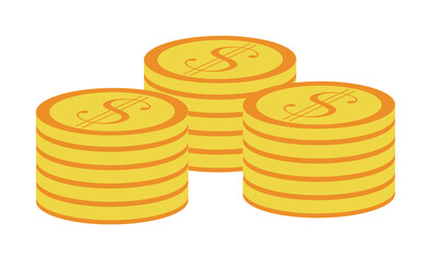 Aufkleber - cash coins colored icon. Element of bankings for mobile concept and web apps. Detailed cash coins colored icon can be used for web and mobile. Premium icon