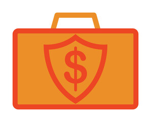 Poster - diplomat with money colored icon. Element of bankings for mobile concept and web apps. Detailed diplomat with money colored icon can be used for web and mobile