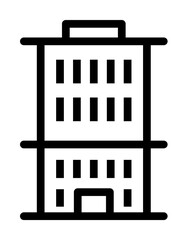 Poster - residential building icon. Element of building icon for mobile concept and web apps. Detailed residential building icon can be used for web and mobile