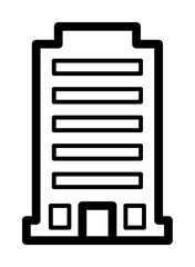 Poster - residential building icon. Element of building icon for mobile concept and web apps. Detailed residential building icon can be used for web and mobile