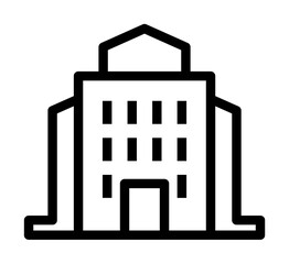 Aufkleber - public institution icon. Element of building icon for mobile concept and web apps. Detailed public institution icon can be used for web and mobile