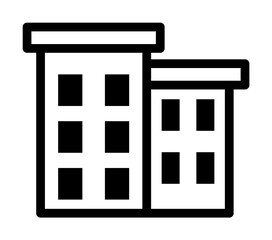 Poster - residential building icon. Element of building icon for mobile concept and web apps. Detailed residential building icon can be used for web and mobile