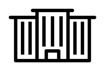 Poster - office building icon. Element of building icon for mobile concept and web apps. Detailed office building icon can be used for web and mobile