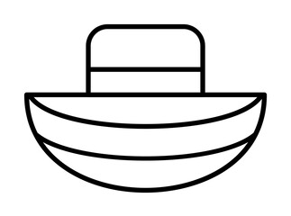 Aufkleber - a boat icon. Element of travel icon for mobile concept and web apps. Thin line a boat icon can be used for web and mobile. Premium icon