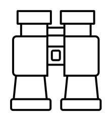 Aufkleber - binoculars icon. Element of travel icon for mobile concept and web apps. Thin line binoculars icon can be used for web and mobile. Premium icon