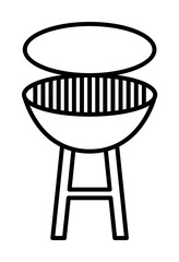Poster - B-B-Q icon. Element of travel icon for mobile concept and web apps. Thin line B-B-Q icon can be used for web and mobile. Premium icon
