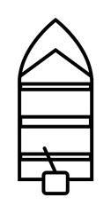 Aufkleber - a boat icon. Element of travel icon for mobile concept and web apps. Thin line a boat icon can be used for web and mobile. Premium icon