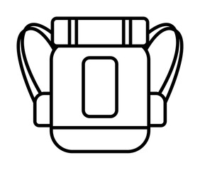 Aufkleber - tourist backpack icon. Element of travel icon for mobile concept and web apps. Thin line tourist backpack icon can be used for web and mobile. Premium icon