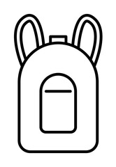 Aufkleber - backpack icon. Element of travel icon for mobile concept and web apps. Thin line backpack icon can be used for web and mobile. Premium icon