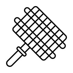 Aufkleber - a grid for a barbecue icon. Element of travel icon for mobile concept and web apps. Thin line a grid for a barbecue icon can be used for web and mobile. Premium icon