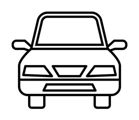 Poster - car icon. Element of travel icon for mobile concept and web apps. Thin line car icon can be used for web and mobile. Premium icon