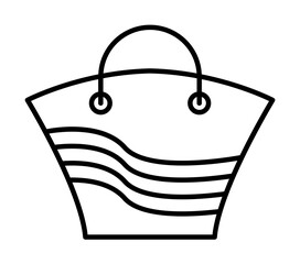 Poster - Beach bag icon. Element of travel icon for mobile concept and web apps. Thin line Beach bag icon can be used for web and mobile. Premium icon