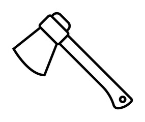 Poster - ax icon. Element of travel icon for mobile concept and web apps. Thin line ax icon can be used for web and mobile. Premium icon