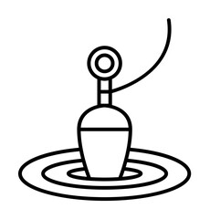 Poster - float icon. Element of travel icon for mobile concept and web apps. Thin line float icon can be used for web and mobile. Premium icon