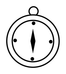 Aufkleber - compass icon. Element of travel icon for mobile concept and web apps. Thin line compass icon can be used for web and mobile. Premium icon